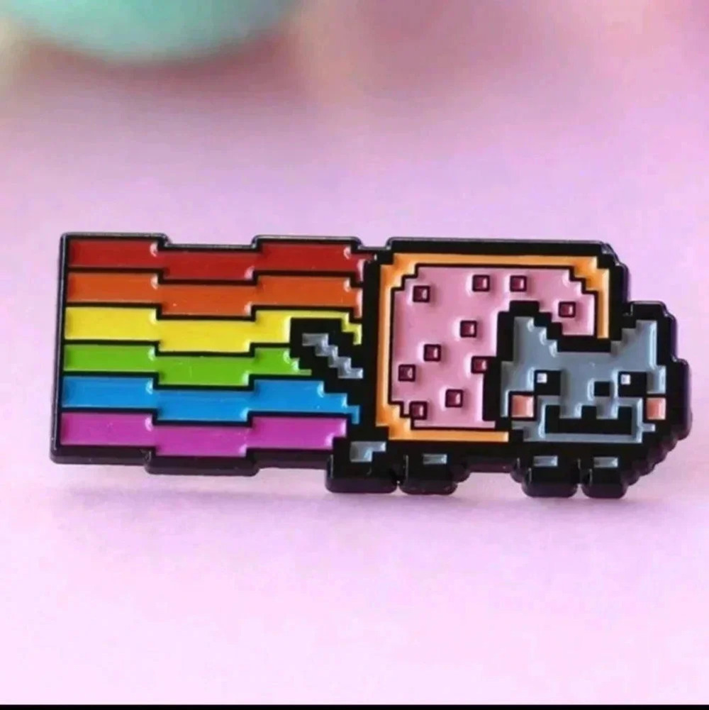 Poptart nyancat rainbow enamel brooch pin mens women's kids backpack clothing